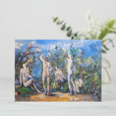 Paul Cezanne - Vijf baders Kaart (Staand voorkant)