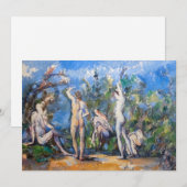 Paul Cezanne - Vijf baders Kaart (Voorkant / Achterkant)