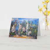 Paul Cezanne - Vijf baders Kaart (Gele Bloem)