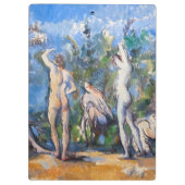 Paul Cezanne - Vijf baders Klembord (Achterkant)