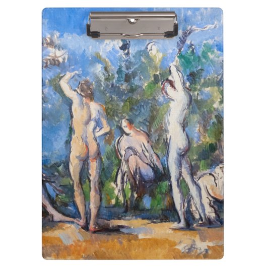 Paul Cezanne - Vijf baders Klembord (Voorkant)