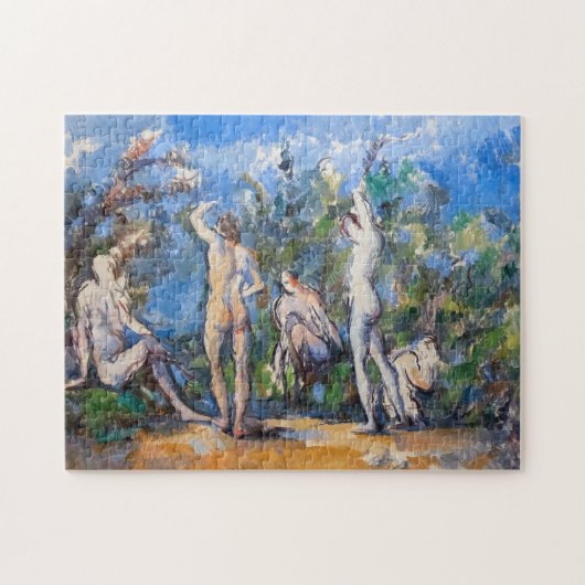 Paul Cezanne - Vijf baders Legpuzzel (Horizontaal)