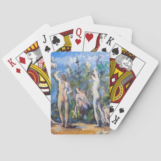 Paul Cezanne - Vijf baders Pokerkaarten (Achterkant)
