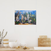 Paul Cezanne - Vijf Baders Poster (Keuken)