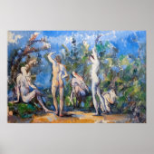 Paul Cezanne - Vijf Baders Poster (Voorkant)