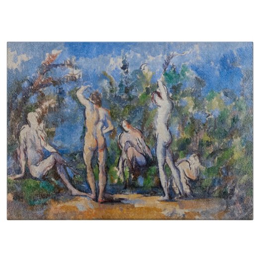 Paul Cezanne - Vijf baders Snijplank (Voorkant)