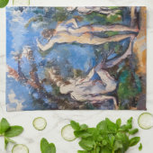 Paul Cezanne - Vijf baders Theedoek (Gevouwen)