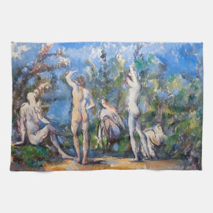 Paul Cezanne - Vijf baders Theedoek