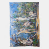 Paul Cezanne - Vijf baders Theedoek (Verticaal)