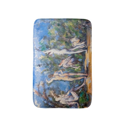 Paul Cezanne - Vijf Bathers Badmat (Voorkant Verticaal)
