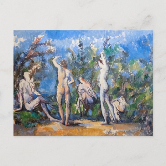 Paul Cezanne - Vijf Bathers Briefkaart (Voorkant)