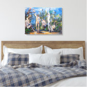 Paul Cezanne - Vijf Bathers Canvas Afdruk (Insitu (Slaapkamer))