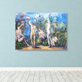 Paul Cezanne - Vijf Bathers Canvas Afdruk (Insitu (Houten vloer))
