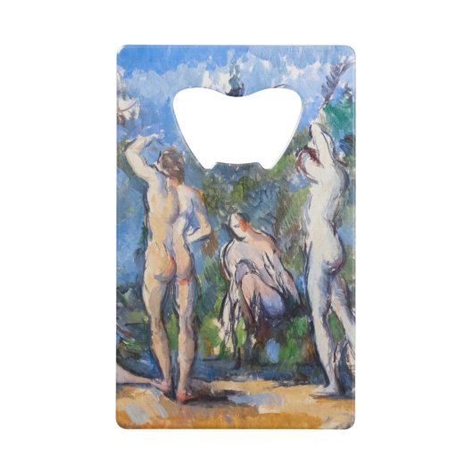 Paul Cezanne - Vijf Bathers Creditkaart Flessenopener (Voorkant)