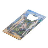 Paul Cezanne - Vijf Bathers Creditkaart Flessenopener (Voorkant Gekanteld)