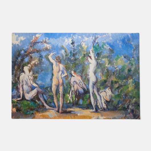 Paul Cezanne - Vijf Bathers Deurmat (Voorkant)