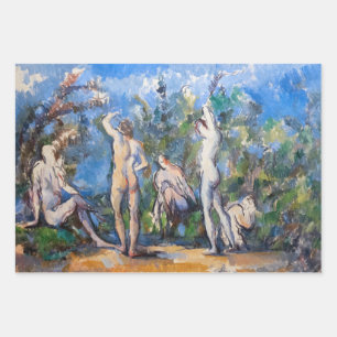 Paul Cezanne - Vijf Bathers Inpakpapier Vel