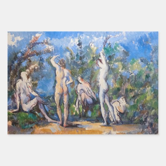Paul Cezanne - Vijf Bathers Inpakpapier Vel (Voorkant)