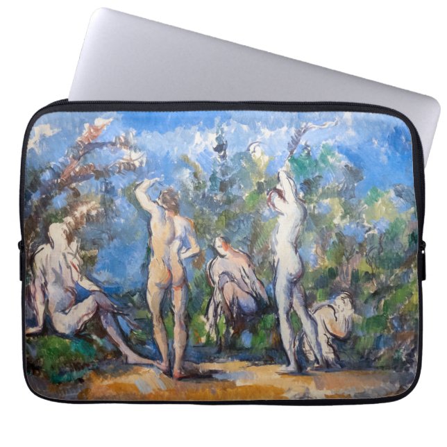 Paul Cezanne - Vijf Bathers Laptop Sleeve (Voorkant)