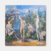 Paul Cezanne - Vijf Bathers Magneet (Voorkant)