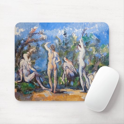 Paul Cezanne - Vijf Bathers Muismat (Met muis)