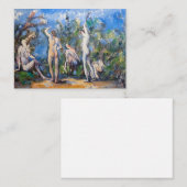 Paul Cezanne - Vijf Bathers Notitiekaartje (Voorkant / Achterkant)