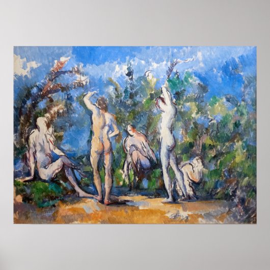 Paul Cezanne - Vijf Bathers Poster (Voorkant)