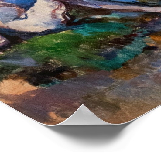 Paul Cezanne - Vijf Bathers Poster (Hoek)