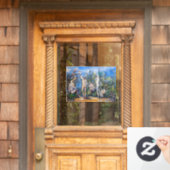 Paul Cezanne - Vijf Bathers Raamsticker (Huis Deur)