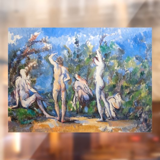 Paul Cezanne - Vijf Bathers Raamsticker (Vel 2)
