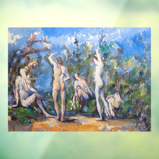 Paul Cezanne - Vijf Bathers Raamsticker (Vel 3)