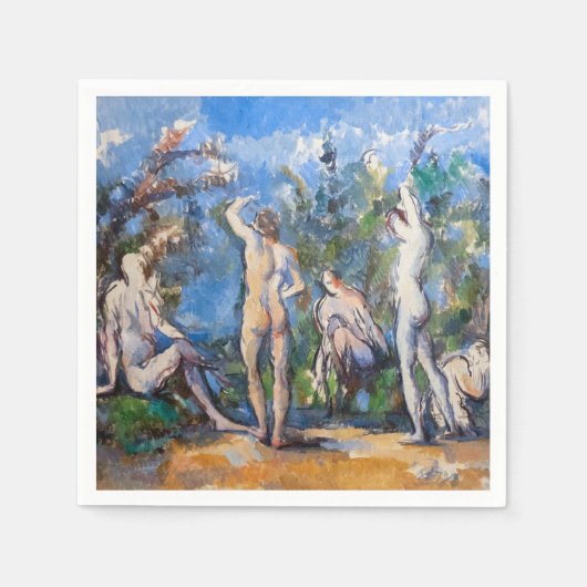 Paul Cezanne - Vijf Bathers Servet (Voorkant)