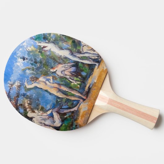 Paul Cezanne - Vijf Bathers Tafeltennisbatje (Zijkant)