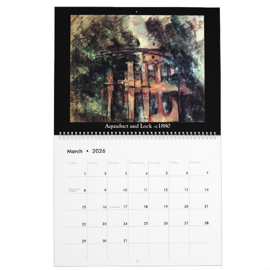 Paul Cezanne Volume 3 Kalender (Mar 2026)