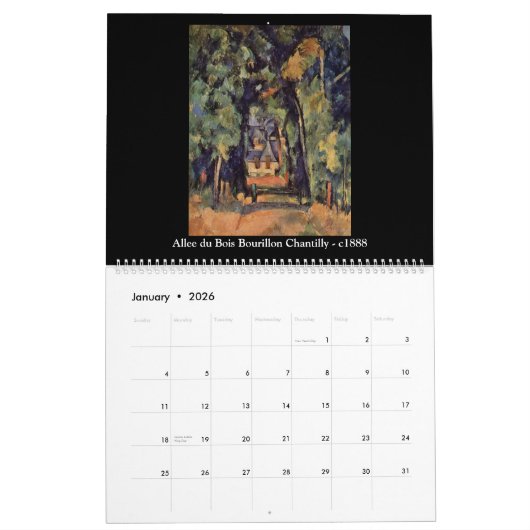 Paul Cezanne Volume 3 Kalender (Jan 2026)