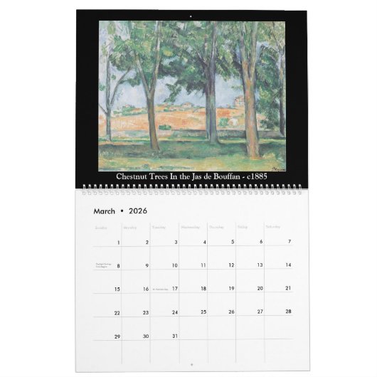Paul Cezanne Volume 5 Kalender (Mar 2026)