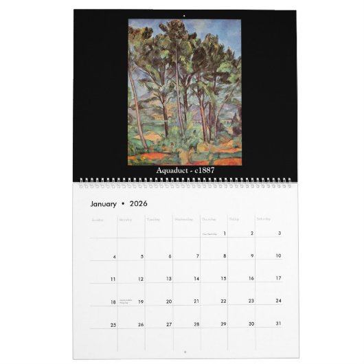 Paul Cezanne Volume 6 Kalender (Jan 2026)