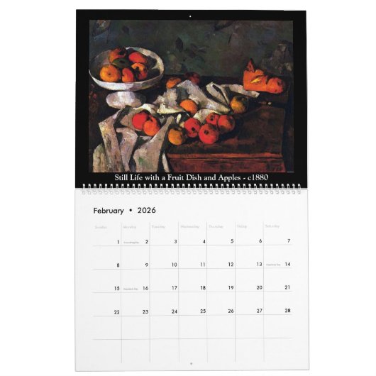 Paul Cezanne Volume 7 Kalender (Feb 2026)
