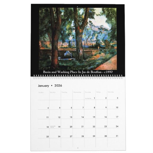 Paul Cezanne Volume 7 Kalender (Jan 2026)