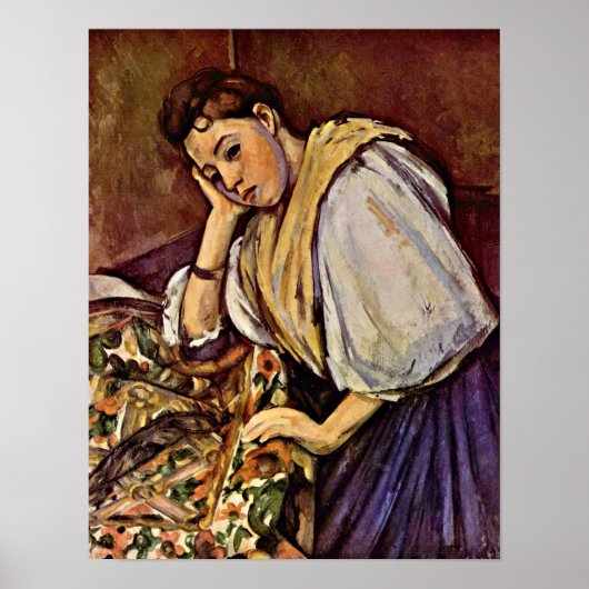Paul Cezanne - Young Italy girl Poster (Voorkant)