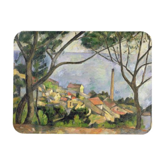 Paul Cezanne | Zee 1878 te Estaque Magneet (Horizontaal)