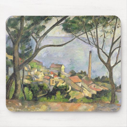 Paul Cezanne | Zee 1878 te Estaque Muismat (Voorkant)
