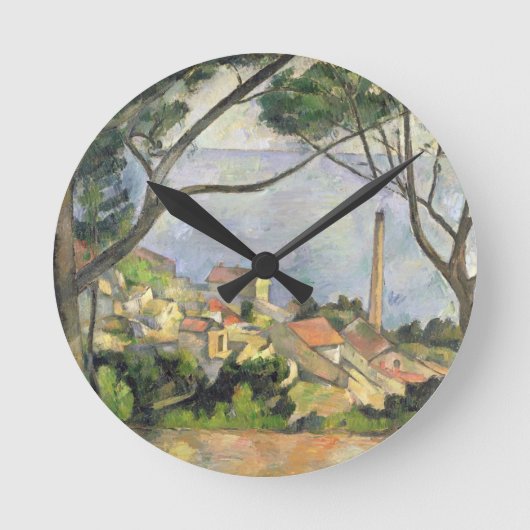 Paul Cezanne | Zee 1878 te Estaque Ronde Klok (Voorkant)