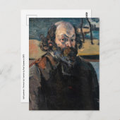 Paul Cezanne - Zelfportret Briefkaart (Voorkant / Achterkant)