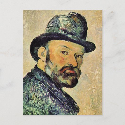 Paul Cezanne, Zelfportret, Briefkaart (Voorkant)