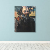 Paul Cezanne - Zelfportret Canvas Afdruk (Insitu (Houten vloer))