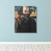 Paul Cezanne - Zelfportret Canvas Afdruk (Insitu (Houten vloer))