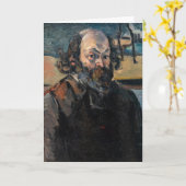 Paul Cezanne - Zelfportret Kaart (Gele Bloem)