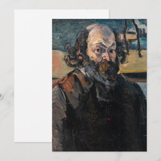 Paul Cezanne - Zelfportret Kaart (Voorkant / Achterkant)
