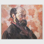 Paul Cezanne - Zelfportret met roze achtergrond Cadeaupapier (Vlak)